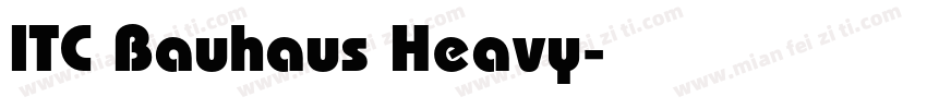 ITC Bauhaus Heavy字体转换
